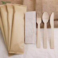 Vente flash, prix bas, ensemble de couverts en bambou, approvisionnement direct d'usine, 100% naturel, fourchette, cuillère, couteau, couverts en bambou