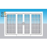 Fábrica personalizada de doble acristalamiento UPVC/PVC francés Vingl ventanas abatibles cortinas de persiana abatible para baños precio competitivo