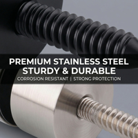 Support de verre pour escalier Condibe en acier inoxydable couleur or brossé