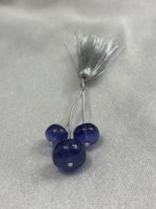 Lab Grown Lucite Tenzanight Plain <b>Beads</b> Deep <b>Blue</b> for Jewelry Making KD GEMS & JEWELLERY - Product Image 1