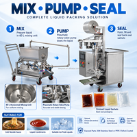 Machine de remplissage de glaçons liquides DEEPACK avec scellage de sacs en film pour essais de recettes de liquide de refroidissement séparées et d'emballages