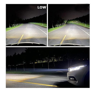 2.5 Inch Dual Led <b>Projector</b> Lens Headlight Retrofit Kit 4000-5000lm 120 Degree Beam Angle White <b>Light</b> For Car Lighting - Product Image 4