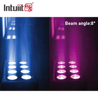 Projecteurs LED étanches IP65 8x15W RGBW 4-en-1 DMX512 pour l'éclairage extérieur des hôtels, des façades de bâtiments, des ponts, des paysages et des scènes