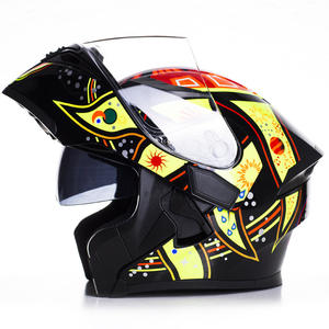 <span class=keywords><strong>Casque</strong></span> de moto intégral à motif carbone pour hommes et femmes, design rabattable pour sports d'hiver, utilisation quatre saisons - Product Image 4