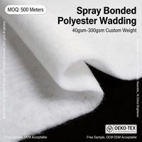 Rembourrage en polyester haute densité 200-300 GSM, léger et compressible, pour sac de couchage de camping