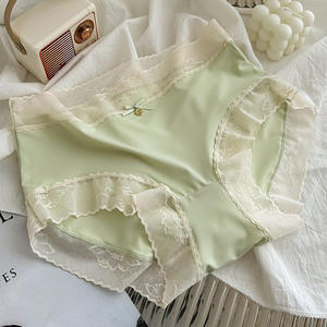 Braguitas de Encaje Transpirables de Seda de Hielo de Alta Calidad para Mujer, Cómodas, Sin Costuras, Antibacterianas, Tejidas para Uso Diario - Product Image 3