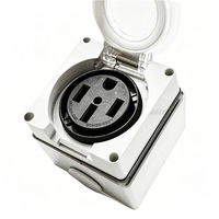 Prise extérieure NEMA 14-50 IP66 résistante à la poussière et à la corrosion, 50A 125/250V, prise de charge pour véhicules électriques, installation rapide, norme américaine