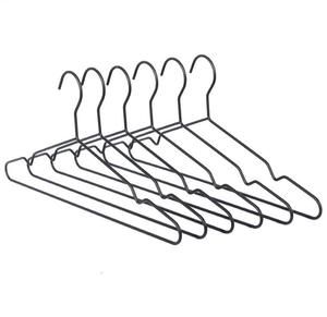 Cintres en métal noir antidérapants pour vêtements de manteau en métal modernes vintage pour une organisation de garde-robe <span class=keywords><strong>pratique</strong></span> et élégante - Product Image 4