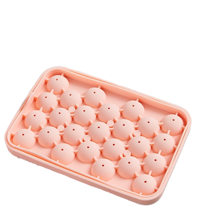 เครื่องทำไอศกรีมซิลิโคนเกรดอาหาร A3346เครื่องบดน้ำแข็งรังผึ้ง25เซลล์แบบยั่งยืนพร้อมฝาปิดสำหรับใช้ในครัวเรือน - Product Image 4