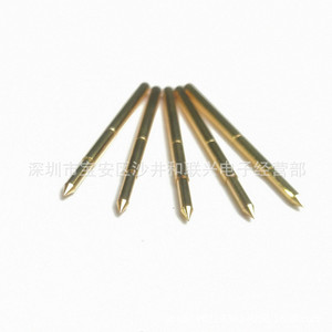 Sonda de prueba con baño de oro PA125 B, punta recta de 2.0mm con pin de resorte para piezas de instrumentos - Product Image 5
