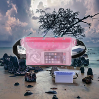 Tas Pinggang PVC Tahan Air Mewah untuk Berenang, Menyelam, Pantai, Arung Jeram, Tas Selempang, Kantung Ponsel Anti Air, Tas Kering Outdoor