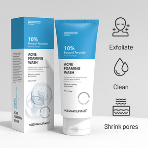 Limpiador facial <span class=keywords><strong>de</strong></span> etiqueta privada Limpiador <span class=keywords><strong>de</strong></span> eliminación <span class=keywords><strong>de</strong></span> espinillas <span class=keywords><strong>10</strong></span>% Peróxido <span class=keywords><strong>de</strong></span> <span class=keywords><strong>benzoilo</strong></span> Lavado facial espumoso antiacné - Product Image 3