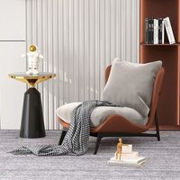 Fauteuil de salon moderne de luxe nordique, fauteuil d'appoint à vendre, fauteuil inclinable simple avec ottoman, favorise une position assise relaxante