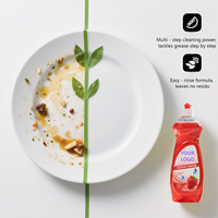 Détergent liquide pour lessive jetable écologique de qualité supérieure, parfum citron, 750 ml, 5%-15% d'ingrédients actifs pour ustensiles de cuisine