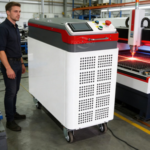 Machine de nettoyage au laser à impulsions de fibres portable 200W-500W, haute puissance, pour le bois, le métal, la rouille, la <span class=keywords><strong>peinture</strong></span>, le graffiti - Product Image 1