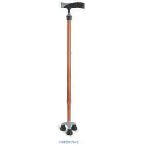 Bastón Plegable de Aleación de Aluminio Foshan Oriental FS9207LW-2, Altura Ajustable, 41 Pulgadas, Capacidad de Carga 300 Lb - Product Image 1