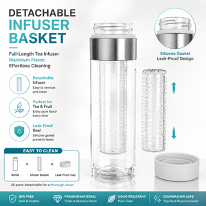 Botella de <span class=keywords><strong>Agua</strong></span> con Infusor de Frutas de Tritán de 750 ml, Tipo Pajita, Libre de BPA, Ecológica, para Deportes, Gimnasio y Camping, Venta al Por Mayor - Product Image 3