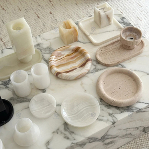 Bandeja de Mármol Natural Personalizada para Servir, Exhibición de Joyas, Plato para Frutas, Accesorios de Baño, Decoración del Hogar - Product Image 2
