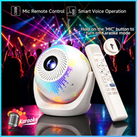 Projecteur de jeu intelligent portable 3-en-1 400 ANSI, prend en charge les fonctions KTV, de jeu et Smart TV