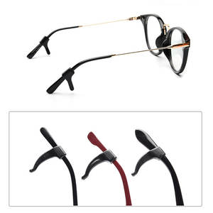 Cubiertas Antideslizantes de Silicona para Patillas de Gafas, Ganchos de Oreja para Gafas, Piezas de Poliuretano de Color Sólido, Otoño 2023, Origen Zhejiang - Product Image 1