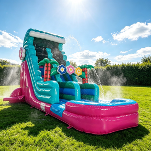 <span class=keywords><strong>Castillo</strong></span> Inflable con Tobogán de Agua, Piscina Infantil, Parque de Diversiones al Aire Libre, Diversión para Jardín de Infancia, Fiesta de Verano - Product Image 3