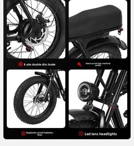 <span class=keywords><strong>Vélo</strong></span> <span class=keywords><strong>électrique</strong></span> pliable de 20 pouces avec moteur sans balais, batterie au lithium 48V, scooter <span class=keywords><strong>électrique</strong></span> portable - Product Image 6