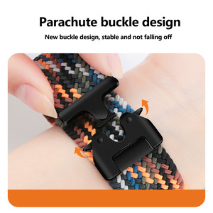 <span class=keywords><strong>Bracelet</strong></span> tissé en tissu élastique en nylon respirant à boucle en titane pour <span class=keywords><strong>Apple</strong></span> <span class=keywords><strong>Watch</strong></span> 10 <span class=keywords><strong>Bracelet</strong></span> élastique <span class=keywords><strong>tressé</strong></span> de 42mm et 46mm pour IWatch 9 8 - Product Image 6