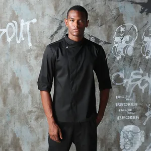 CHECKEDOUT último diseño gran oferta ropa de chef restaurante Hotel cocina Chef personal ropa de trabajo uniforme abrigo y chaqueta