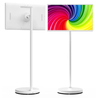 Machine de streaming en direct Smart TV de 21 24 32 pouces écran tactile WIFI moniteur LCD batterie intégrée support mobile salle de jeux en direct