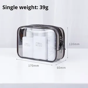 Custom Waterproof PVC <b>Makeup</b> <b>Bag</b> <b>Transparent</b> Waterproof Large Capacity Cosmetic Travel Storage <b>Bag</b> - Product Image 2