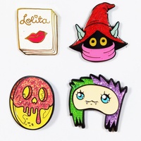 Pins de revers en métal émaillé personnalisés - Plaqué or, design anime, logo personnalisé, objet de collection