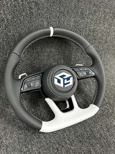 Volant de voiture en cuir et fibre de carbone, <span class=keywords><strong>prix</strong></span> de gros usine, pour <span class=keywords><strong>Audi</strong></span> A3 A4L A5 A6L A7 Q8 TT <span class=keywords><strong>R8</strong></span> - Product Image 6