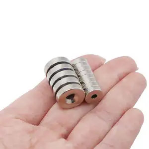 एनडीएफईबी पॉट चुंबकीय कप धारक के लिए पेंच के साथ कप मैग्नेट नियोडिमियम काउंटरसंक छेद