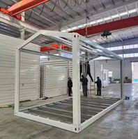 Toit incliné triangulaire Structure en acier Mobile Portable modulaire Pack plat Micro préfabriqué moderne conteneur Immeuble de bureaux Appartement