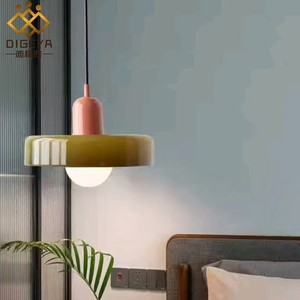 Luminaire suspendu Digeya en verre LED, luminaire créatif coloré pour la maison - Product Image 4