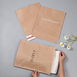 Kraft Paper Customized Logo Shipping Mailer Bag Paper <strong>Envelopes</strong> for Clothing Packaging - Product Image 1