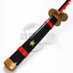 <span class=keywords><strong>Katana</strong></span> Roronoa Zoro <span class=keywords><strong>Enma</strong></span> en bois non affûté avec fourreau noir, accessoire de cosplay anime pour exposition - Product Image 3