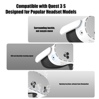 Étui de console pour accessoires 3S - Modèle M060 en silicone respirant et confortable, moulé sur mesure, compatible avec les modèles 1/2
