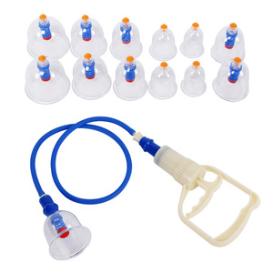 Ensemble de ventouses pour la thérapie par ventouses en gros d'usine avec pompe à main Tasses <span class=keywords><strong>Hijama</strong></span> excellentes pour un usage thérapeutique - Product Image 1