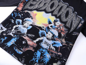 Sudadera con Capucha de Manga Larga para Hombre, de Algodón 100% de Alta Calidad, Estilo Retro EMOTION, Estampado de Grafiti de Ladrillo Caliente, Holgada - Product Image 4