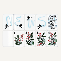 Décoration d'hiver en acrylique ivoire Mahjong, motif Bonhomme de neige et Pin, pour la Fête des Mères, Noël, les fêtes et comme cadeau