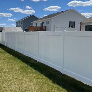 Hot Bán 6x8ft PVC Trắng Riêng Tư Hàng Rào Vinyl Hàng Rào Tấm 8ft Ngoài Trời Nhựa Ngoài Trời Riêng Tư Trắng 6ft 8ft Hàng Rào Riêng Tư - Product Image 1