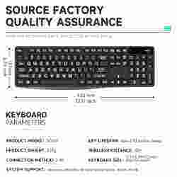 แป้นพิมพ์ตัวเลขแบบมีสายมีตัวอักษรขนาดใหญ่พร้อมอินเตอร์เฟส USB รูปแบบการทำงานแบบเมมเบรนได้รับการรับรองจาก FCC และ RoHS ในรัสเซียและฝรั่งเศส - Product Image 5