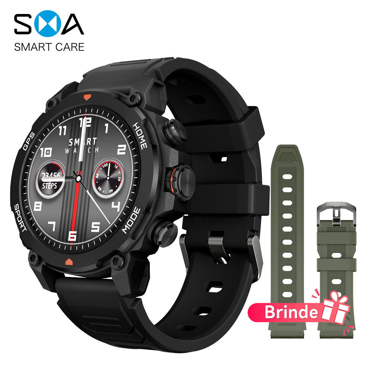 สายซิลิโคนสีดำ+ดำ/เขียว