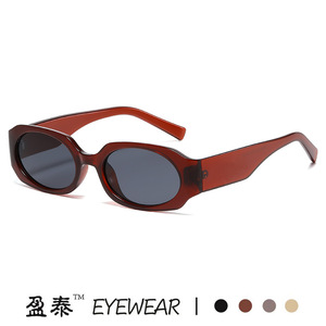 Yingtai Eyewear Oval Sunglasses PC <b>Frame</b> UV400 Unisex Street Style - Product Image 3
