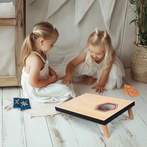 Artisanat du bois, <span class=keywords><strong>jeu</strong></span> <span class=keywords><strong>de</strong></span> Cornhole, <span class=keywords><strong>jeu</strong></span> <span class=keywords><strong>de</strong></span> lancer <span class=keywords><strong>de</strong></span> sacs <span class=keywords><strong>de</strong></span> haricots en MDF 16 x 11 pouces, rangement intégré, poignées <span class=keywords><strong>de</strong></span> transport pratiques et 8 sacs <span class=keywords><strong>de</strong></span> haricots <span class=keywords><strong>de</strong></span> qualité supérieure - Product Image 4