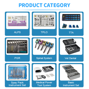 Kit Spay Pack che aziona le forbici a morsetto che tiene lo strumento sezionante emostatico forcipe veterinario Kit di strumenti per tessuti molli // - Product Image 5