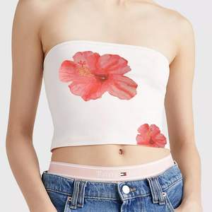Nueva moda de verano Color sólido Casual Tube Top Floral Printed streetwear tube tops - Product Image 3