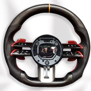 Кожаное Рулевое колесо для Mercedes-benz AMG W205 W213 W177 W166 C43 C63 C CLASS E63 Cls Gle - Product Image 6