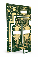 Circuit imprimé Rogers double face personnalisé, épaisseur 1,575 mm, haute fréquence RF/Micro-ondes, finition de surface ENIG, cuivre 30 µm, 50x60 mm, OEM/ODM